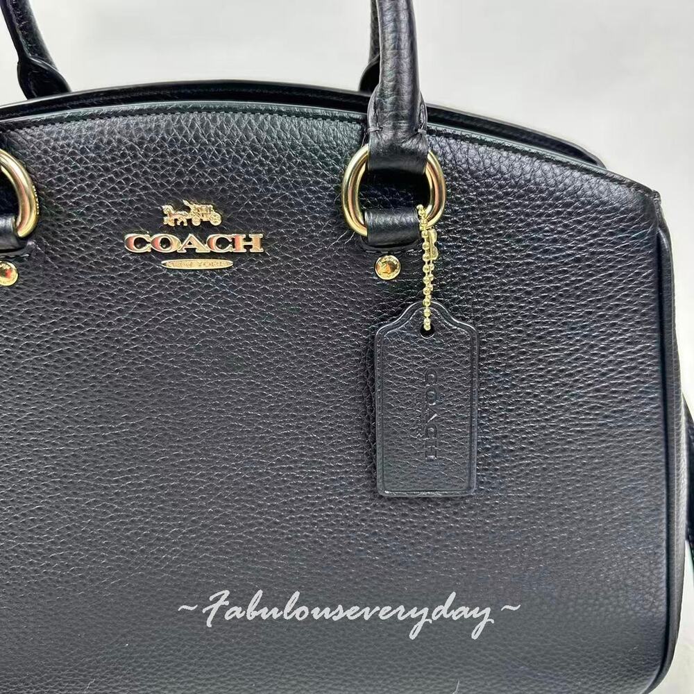 Coach Savannah Carryall Bag Crossbody In Leather/Gold/Black CAL56 NWT - Picture 5 of 7